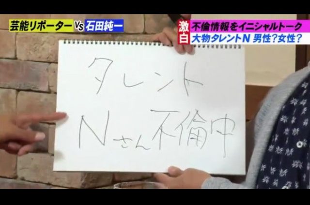 井上公造が口にした不倫タレントNとは一体誰なのか?