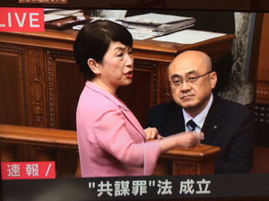 【動画あり】福島瑞穂らが牛歩戦術するも投票時間切れで無効票に・・