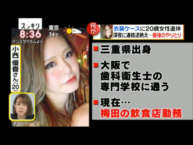 小西優香のツイッターで実家に帰りたいと。。加古川死体遺棄事件ネットの声は