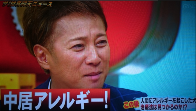 ウエンツ瑛士が中居アレルギーと発言!!先生も認めた!