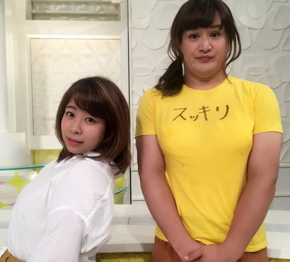 加藤綾子 そっくり2ショット！餅田コシヒカリと共演！！